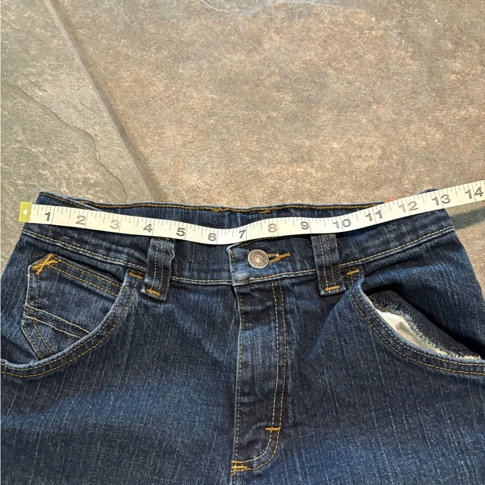 Youth Wrangler Blue Straight-Leg Adjustable Waist Denim Jeans 14